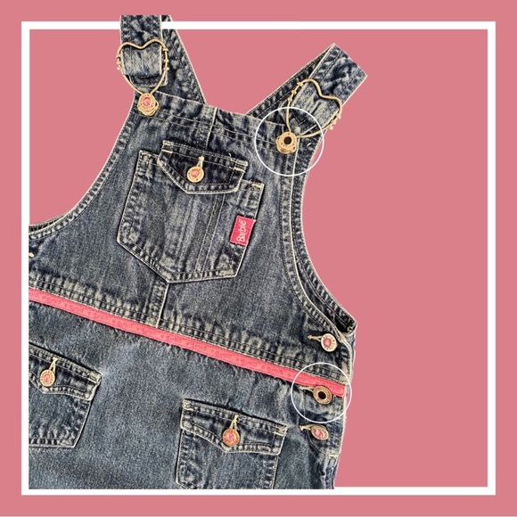 Vintage 90’s Barbie Denim Skirtall - 4T - Picture 2 of 2